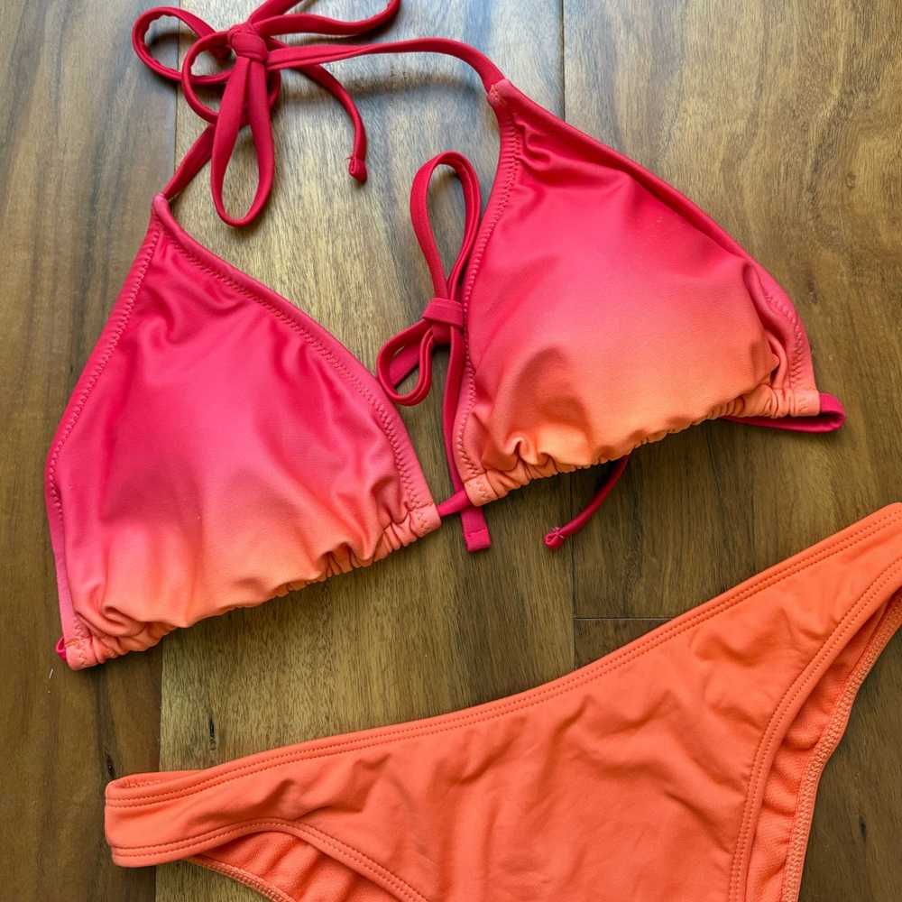 Gradient Colorful Bikini Swimsuit